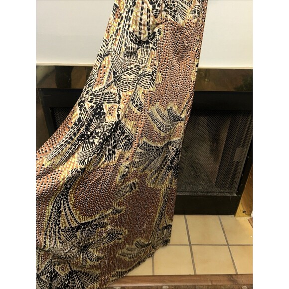 Women’s Small Nic+Zoe Dotty Palms Halter Dress In Neutral Multicolor New - Picture 5 of 6